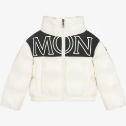 Moncler Enfant Girls Ivory Down Padded Jacket Sale