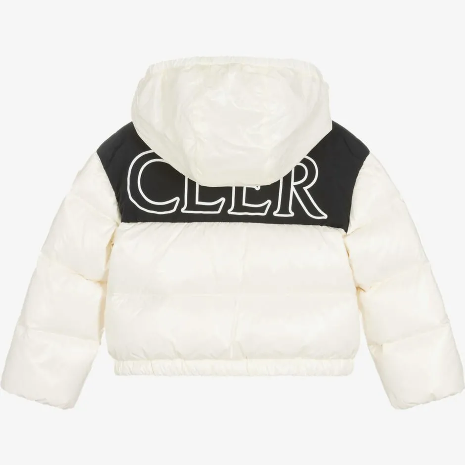 Moncler Enfant Girls Ivory Down Padded Jacket Sale