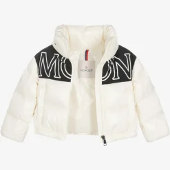 Moncler Enfant Girls Ivory Down Padded Jacket Sale