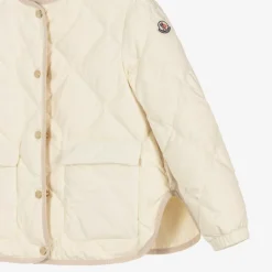 Moncler Enfant Girls Ivory Down-Quilted Ursella Jacket Hot