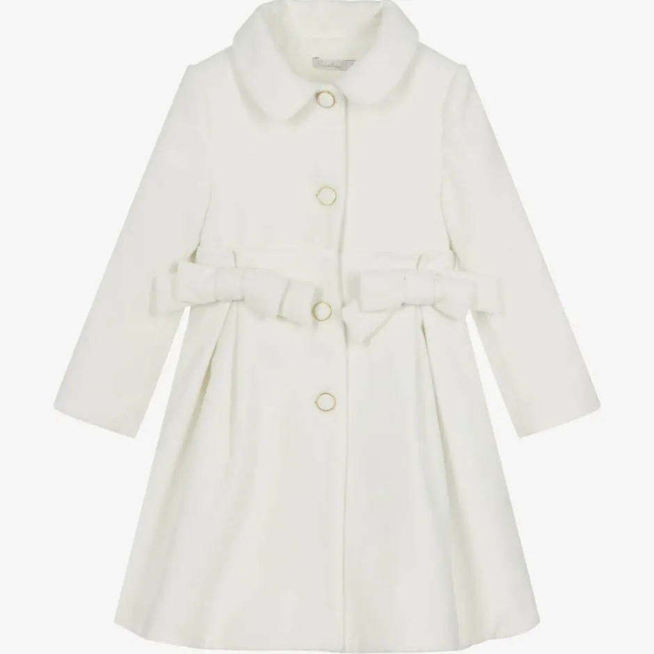Patachou Girls Ivory Felted Coat Sale