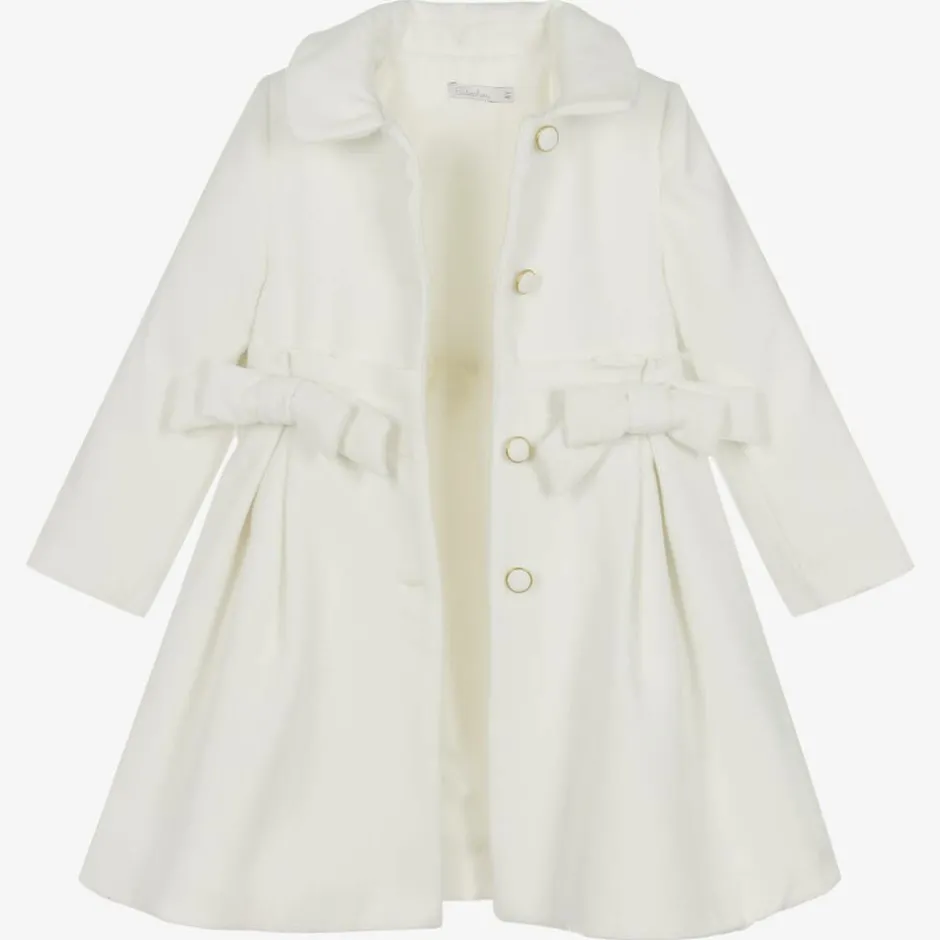 Patachou Girls Ivory Felted Coat Sale