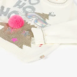 Billieblush Girls Ivory Festive Knitted Sweater Best
