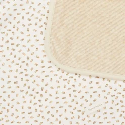Laranjinha Girls Ivory Floral Cotton Blanket (83cm) Clearance