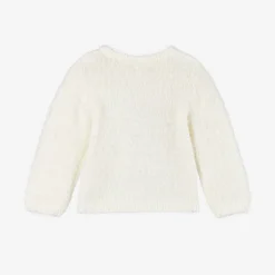 Hatley Girls Ivory Fluffy Knit Jumper Best