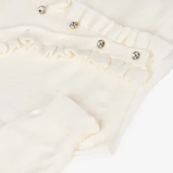 iDO Baby Girls Ivory Frill Cardigan Best
