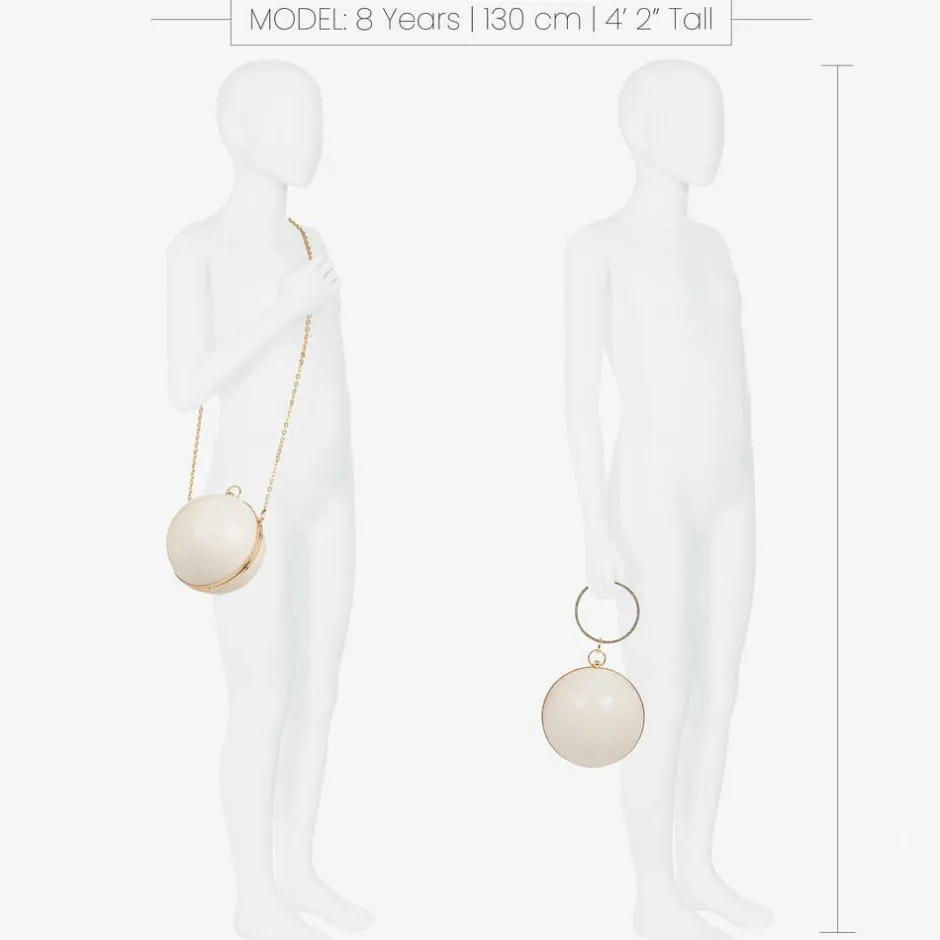 Junona Girls Ivory Globe Bag (15cm) Hot