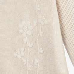 Mayoral Girls Ivory Knitted Dress Outlet