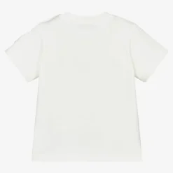 Moncler Enfant Girls Ivory Love T-Shirt Hot