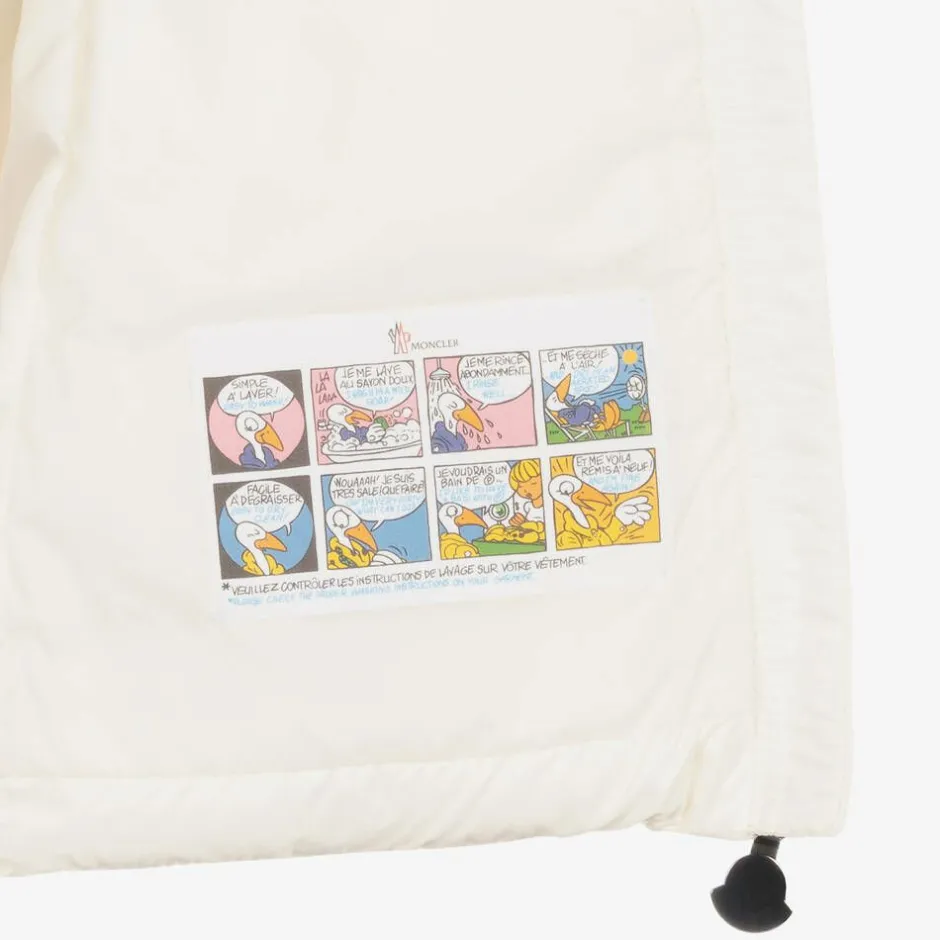 Moncler Enfant Girls Ivory Majeure Down Puffer Coat Outlet