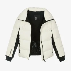 Moncler Enfant Girls Ivory New Guyane Ski Jacket Hot