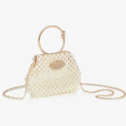 Junona Girls Ivory Pearl Bead Bag (12cm) Online