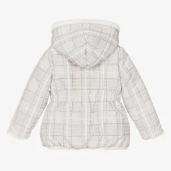 Lapin House Girls Ivory Reversible Faux Fur Jacket New