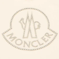 Moncler Enfant Girls Ivory Rhinestone T-Shirt