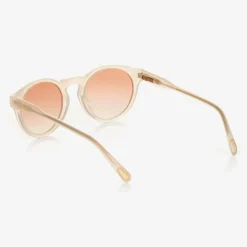 Chloé Girls Ivory Round Sunglasses Sale