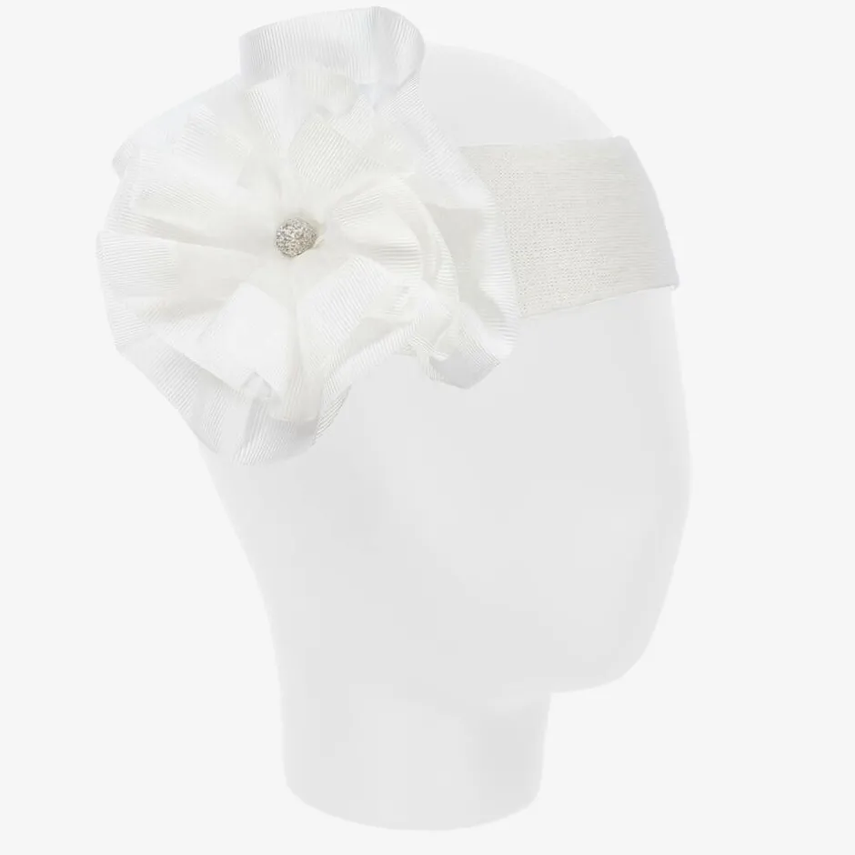 Beau KiD Girls Ivory Ruffle Headband Sale