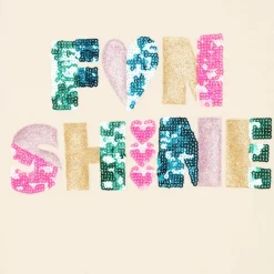 Billieblush Girls Ivory Sequin Hooded Dress Hot