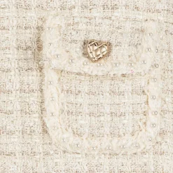 Tutu du Monde Girls Ivory Sparkly Tweed Dress