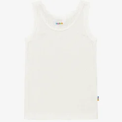 Joha Girls Ivory Thermal Wool Vest Best