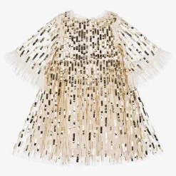 Needle amp; Thread Girls Ivory Tulle & Sequin Dress Discount