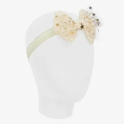 Cute Cute Girls Ivory Tulle Bow Headband New