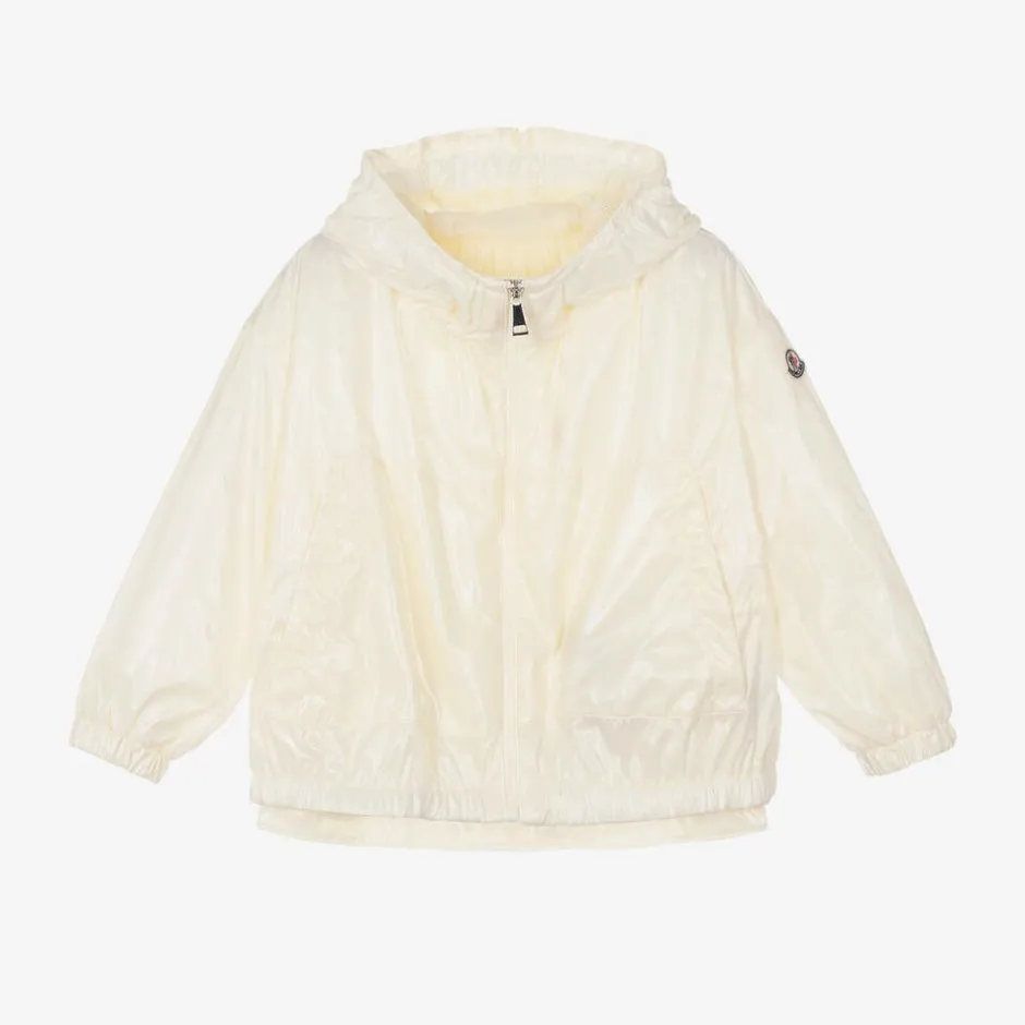 Moncler Enfant Girls Ivory Urbonas Windbreaker Jacket Clearance