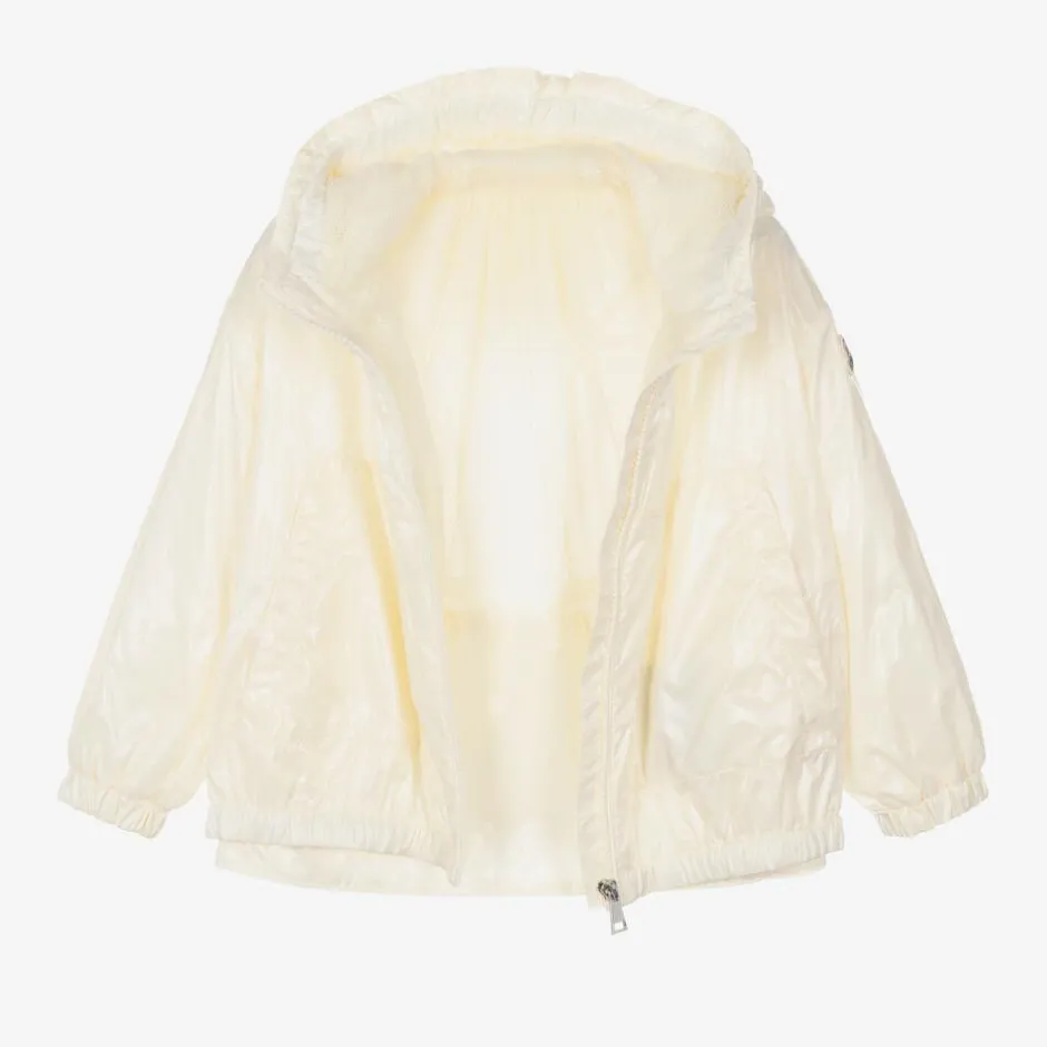 Moncler Enfant Girls Ivory Urbonas Windbreaker Jacket Clearance
