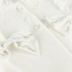 Lapin House Girls Ivory Velour Babygrow Set New