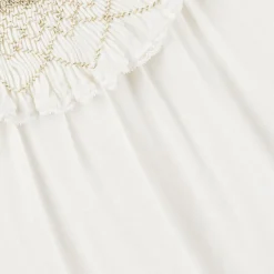 Tartine et Chocolat Girls Ivory Viscose Crêpe Dress