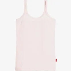 Claesens Girls Light Pink Cotton Jersey Vest Outlet