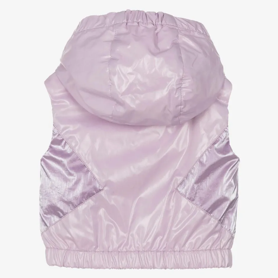 Moncler Enfant Girls Lilac Purple Lostyca Gilet Clearance