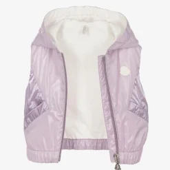 Moncler Enfant Girls Lilac Purple Lostyca Gilet Clearance
