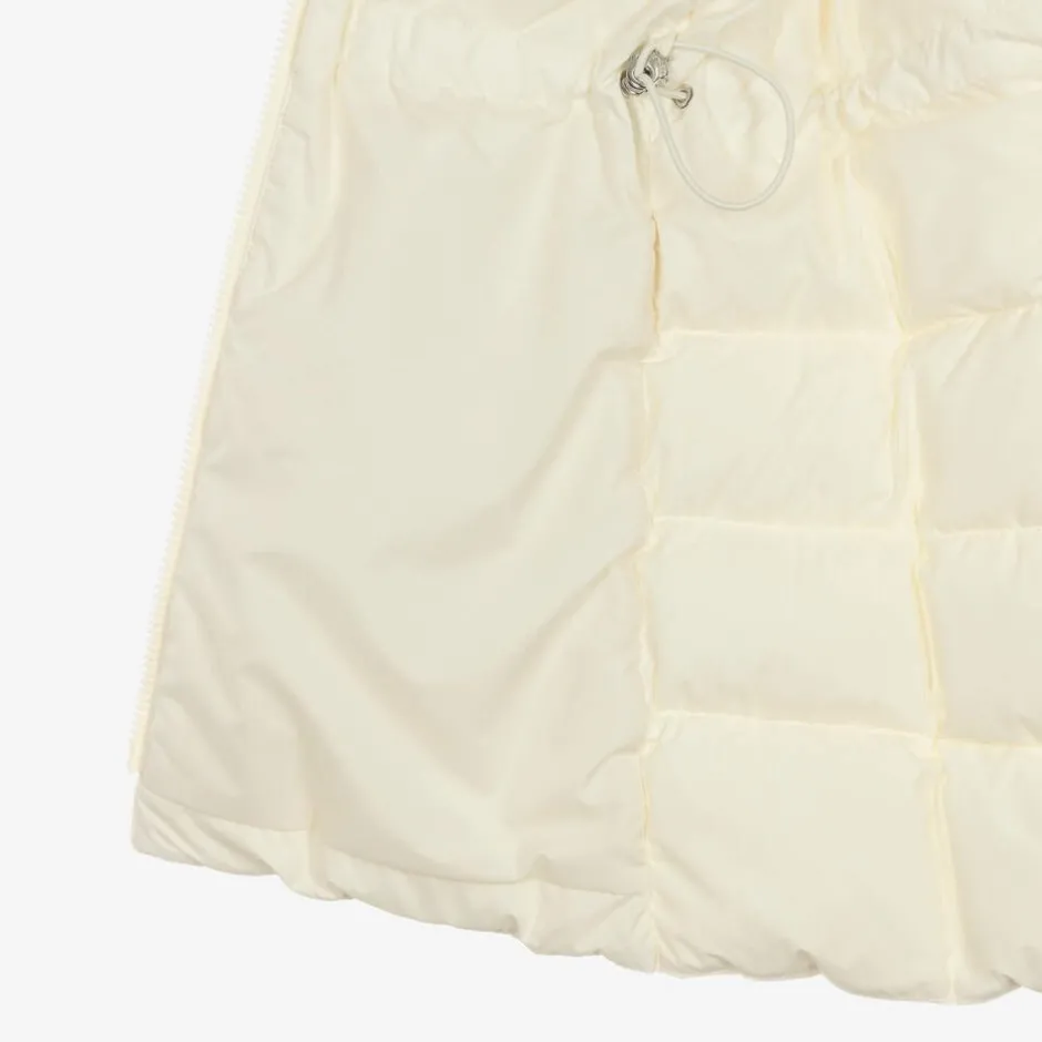 Moncler Enfant Girls Long Ivory Arina Puffer Parka Coat Sale