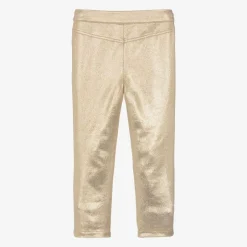 Angels Face Girls Metallic Jeggings Gold Outlet