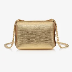 Zaccone Girls Metallic Gold Shoulder Bag (14cm)