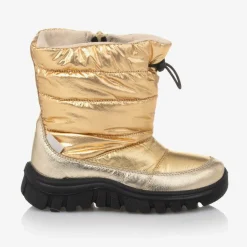 Falcotto by Naturino Girls Metallic Gold Snow Boots Discount