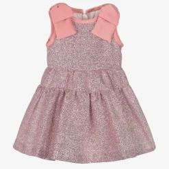 Hucklebones London Girls Metallic Pink Glitter Dress Online
