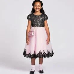 Zaccone Girls Metallic Pink Shoulder Bag (14cm) New