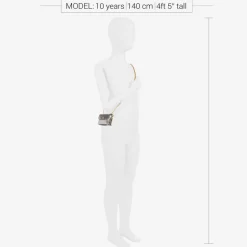 Zaccone Girls Metallic Silver Mini Bag (8cm) Sale