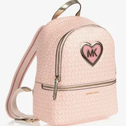Michael Kors Kids Girls MK Logo Backpack (29cm) Clearance