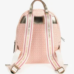 Michael Kors Kids Girls MK Logo Backpack (29cm) Clearance