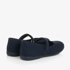 Pisamonas Girls Navy Blue Canvas Bar Shoes Online