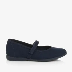 Pisamonas Girls Navy Blue Canvas Bar Shoes Online