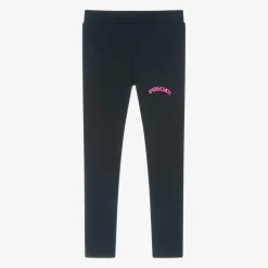 Tommy Hilfiger Girls Navy Blue Cotton Leggings Best