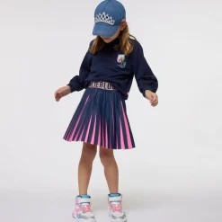 Billieblush Girls Navy Blue Cotton Sweatshirt Discount