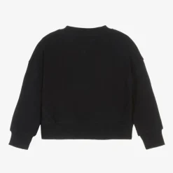 Tommy Hilfiger Girls Navy Blue Cotton Sweatshirt Outlet