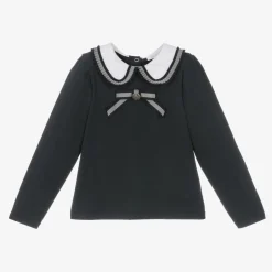 Patachou Girls Navy Blue Cotton Top Best