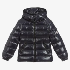 Moncler Enfant Girls Navy Blue Down Bady Puffer Jacket