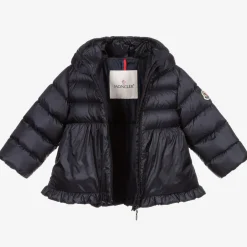 Moncler Enfant Girls Navy Blue Down Padded Odile Jacket