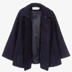 Romano Girls Navy Blue Felted Cape Outlet